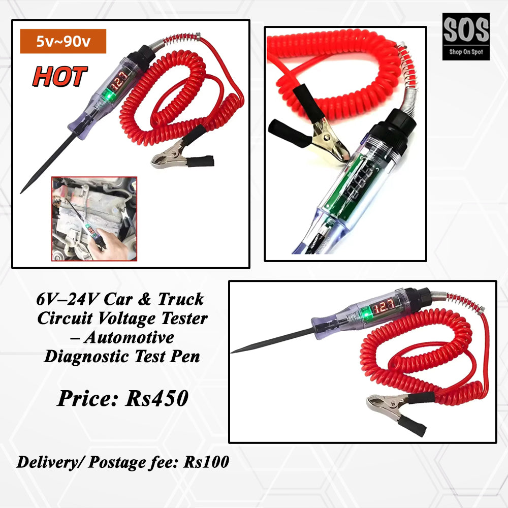 6V-24V Car and Truck Circuit Voltage Tester
