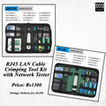 RJ45 LAN Cable Crimping Tool Kit with Network Tester