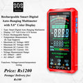 Rechargeable Smart Digital Auto- Ranging Multimeter with 5.0" Color Display